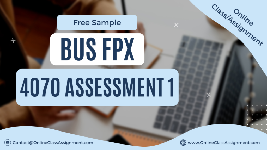 BUS FPX 4070 Assessment 1 Investment Analysis and Forecasting