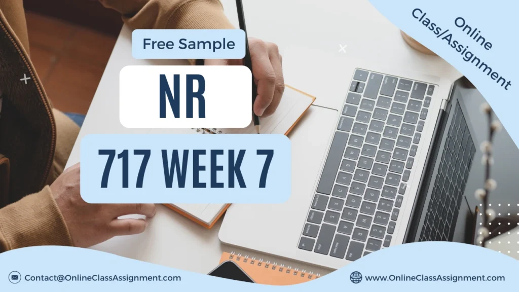 NR 717 Week 7 Discussion