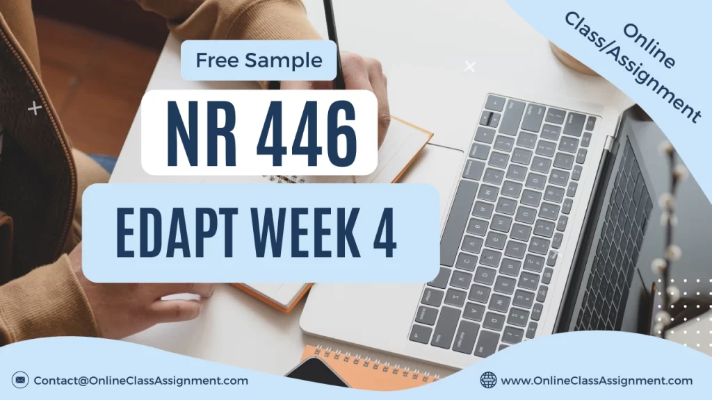 NR 446 Edapt Week 4 Leading Team The Work Culture