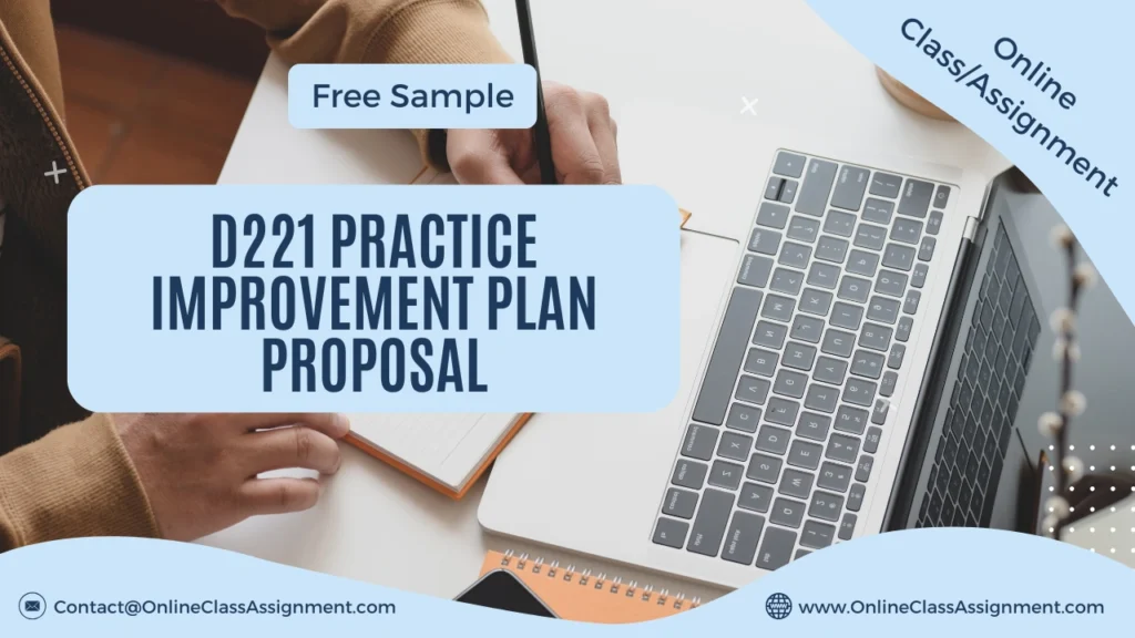 D221 Practice Improvement Plan Proposal