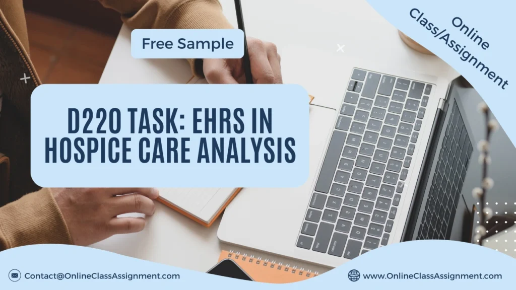 D220 Task: EHRS in Hospice Care Analysis