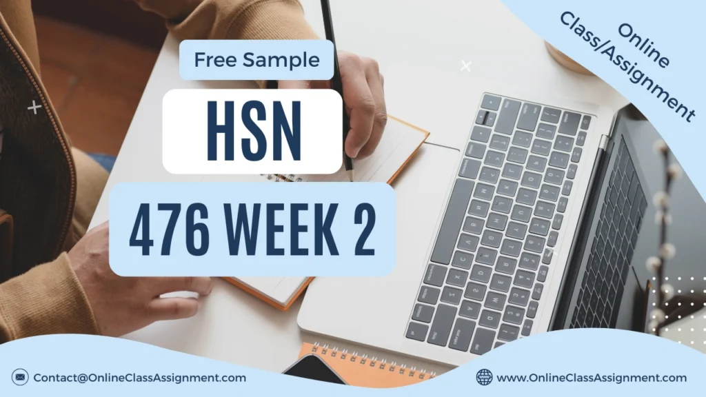 HSN 476 Week 2 Payment Modes