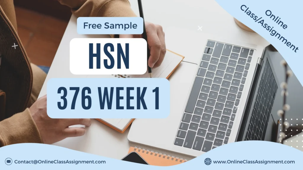 HSN 376 Week 1 Assignment Information Technology, Safety, and Patient Outcomes